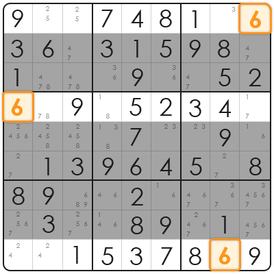 x wing sudoku